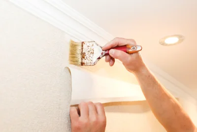 Pose de papier peint à Sermérieu — revêtements muraux et toiles de verre